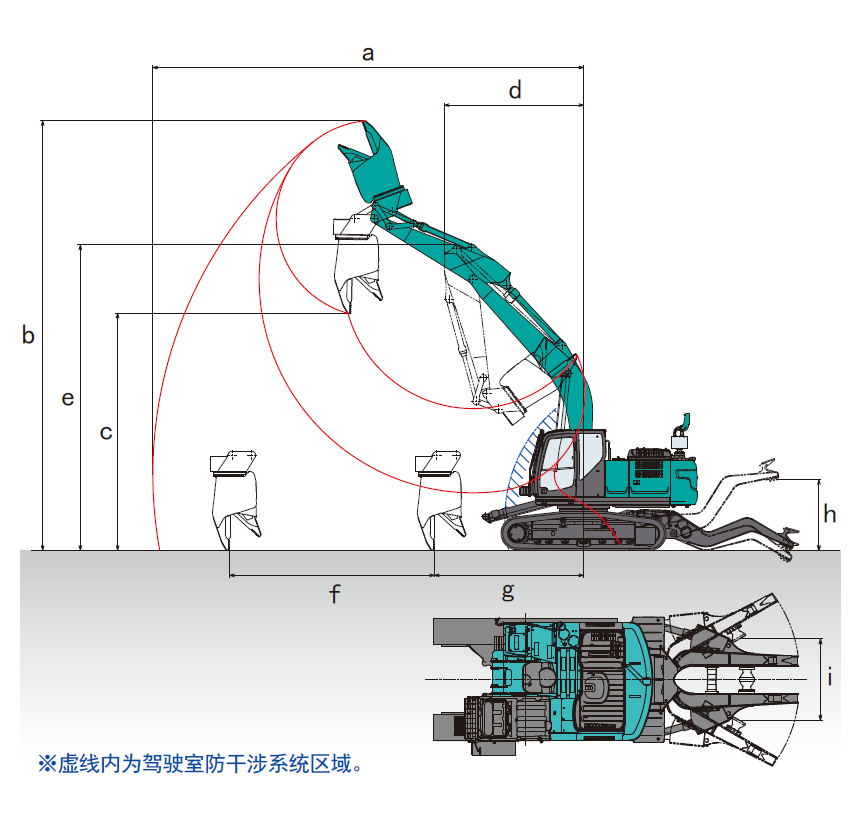 SK210作业范围图.png